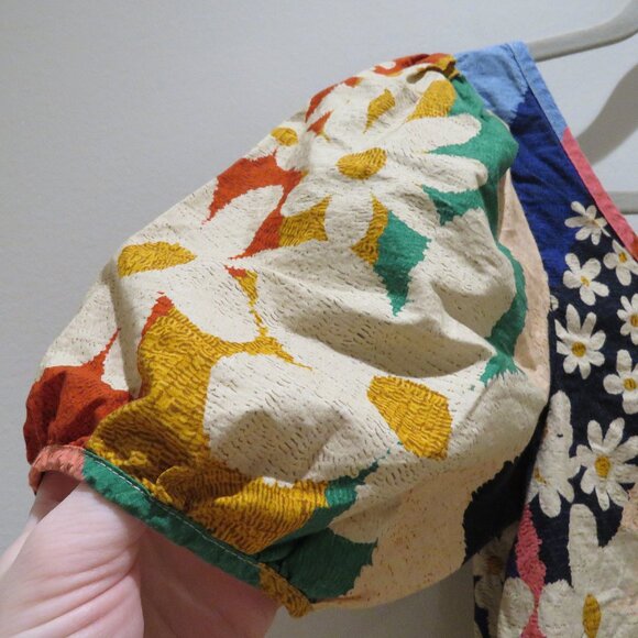 FARM RIO Super Fun Daisy Organic Cotton Mini Dress Boho Feminine Bright- Size XS - Picture 6 of 12